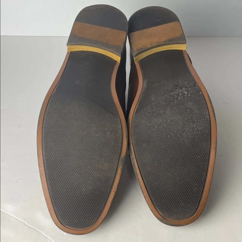 Sonoma Brown Leather Cap-Toe Dress Shoes
